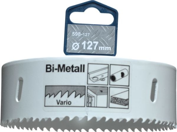 kwb 598127, Single/enkelt, Drill, Aluminium, Kopper, Gipsplater, Plast, Stål, Tre, Hvit, Bimetall, Høy-Hastighets Stål (HHS), Cobalt Alloy High-Spe...