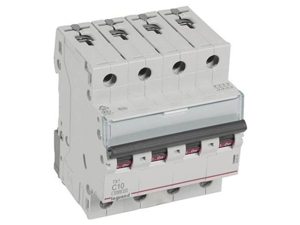 Automaattirengas TX3 C 10A 4P, 4M, 6/6kA