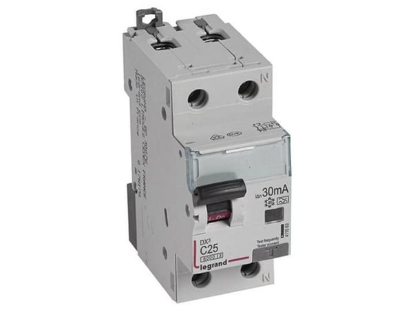 Kombinationsbrytare DX3 Automatsikr/HPFI C 25A 30mA 1P+N 6/6kA Typ A