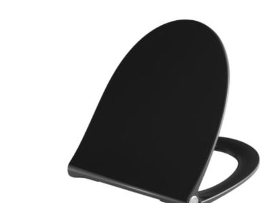 Pressalit Sway Norden 1030 toiletsæde soft close/lift-off sort Polygiene