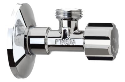 1/2" x 1/2" sulkuventtiili kromi