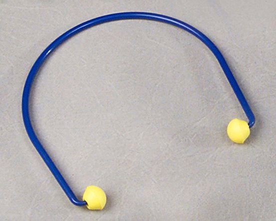 Ørepropper, With hanger, afledende skum blå/gul, pakke a 10 stk