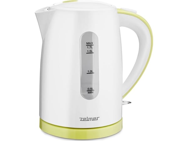 Zelmer ZCK7616I, 1,7 L, 2200 W, Valkoinen, Muovi, Veden tason ilmaisin, Ylikuumenemissuoja