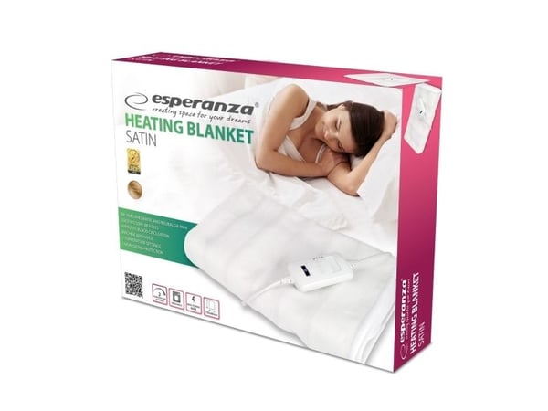 Esperanza SATIN - Varmeteppe - hvit