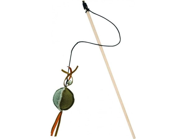 Barry King Barry King fiskestang i tre med kule laget av kraftig materiale, grå/brun 5,5 x 4cm / 40cm