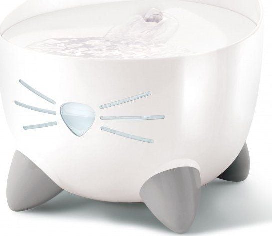 Catit fontene for katt Pixi, rustfritt stål, 2,5 l, 22x22x19,5 cm