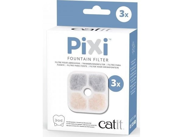 Catit filter til Pixi Fountain drikkefontene, 3 stk