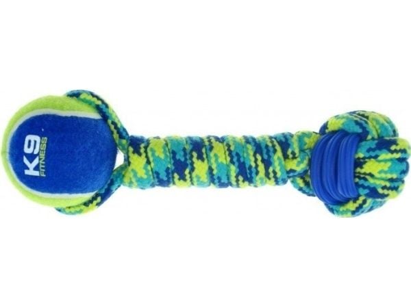 Zeus hundhalsband med koppel och boll K9 Fitness—28 cm