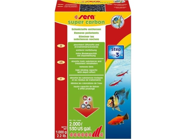Sera Super carbon - aktivt kol 1 000 g Sera Super carbon - aktivt kol 1 000 g