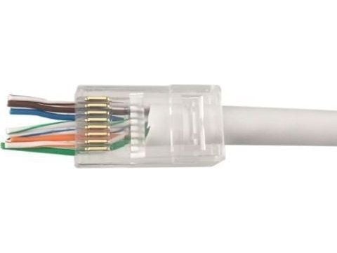 Microconnect KON505-50EZ, RJ-45, Läpinäkyvä, Muovi, Cat6, Kupari, Kupariseos