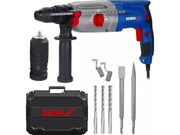 SDS PLUS QC 1050W borrhammare, 0-980r/min, 3 funk, väska