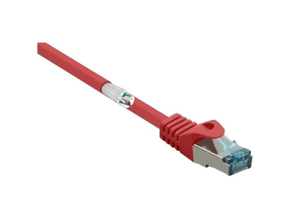 Renkforce RF-5043976, 0,15 m, Cat6a, S/FTP (S-STP), RJ-45, RJ-45, Rød