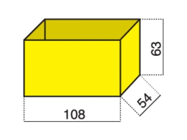 Hünersdorff sortimentskuffinnlegg (L x B x H) 108 x 54 x 63 mm Antall fag: 1 1 stk