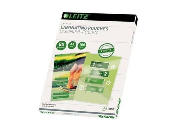 Leitz - Gjennomsiktig, glanset - A4 (210 x 297 mm) lamineringspunger