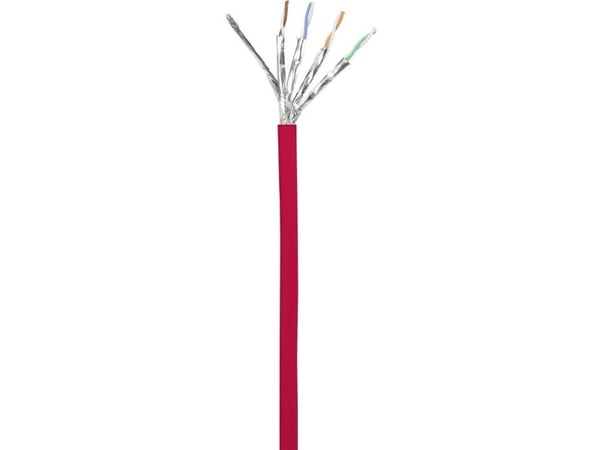 Renkforce RF-5043976, 0,15 m, Cat6a, S/FTP (S-STP), RJ-45, RJ-45, Rød
