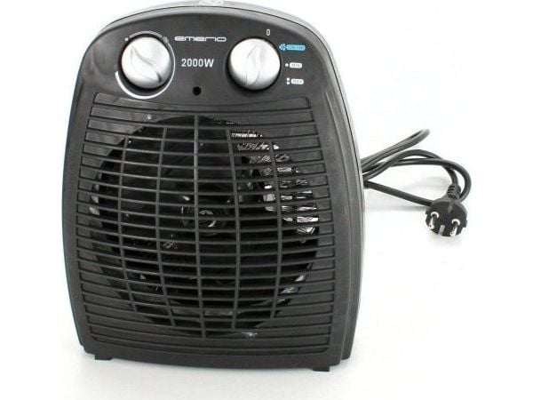 Emerio varmevifte 2000 watt 2 varmetrinn, termostat, 20kvm