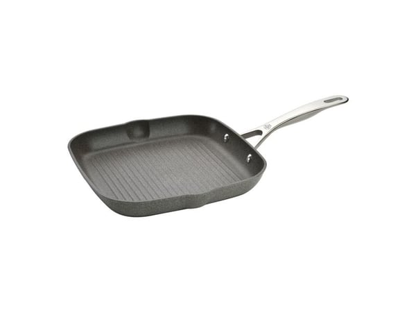 BALLARINI 75002-825-0, firkant, Grillpanne, Antrasitt, Granitt/titan, Aluminium, Gass, Induksjon