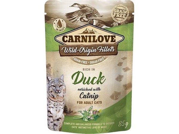 CARNILOVE CARNILOVE CAT p. 85g DUCK & CATNIP