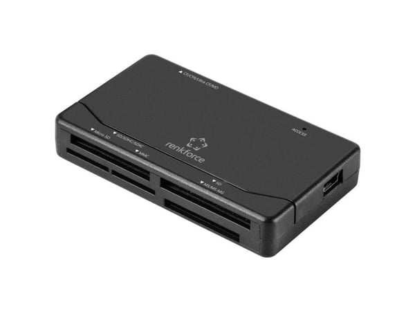 Renkforce RF-PCR-150 ekstern minnekortleser USB 2.0 svart (RF-5152720)