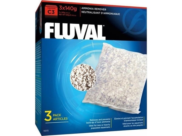 Fluval ammoniakkfjerner filterinnsats C3, 3x140 g