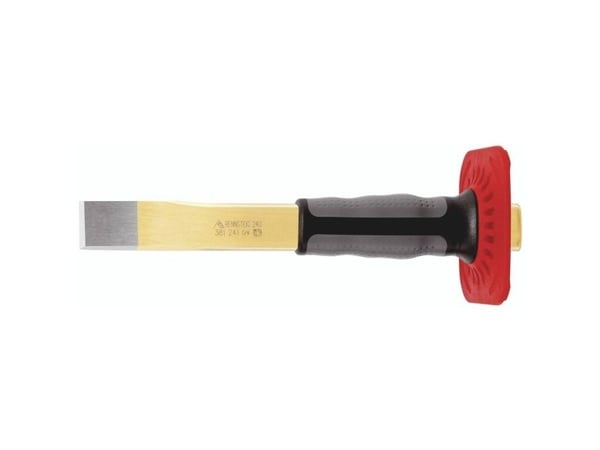 RENNSTEIG 381 240 1, Spademeisel, Flat meisel, Plast, Gummi, Svart, Grå, Rød, 240 mm, 28 mm