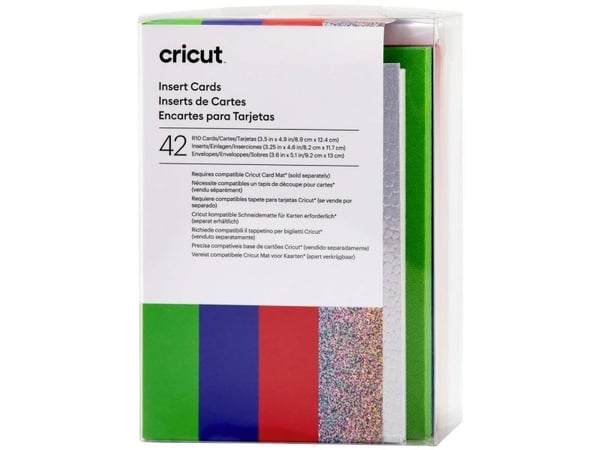 Cricut Insert Cards Rainbow R10 -korttisarja Punainen, Sininen, Vihreä