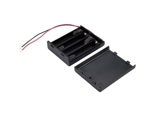 TRU COMPONENTS SBH441A Batteriholder 4 R03 (AAA) Kabel