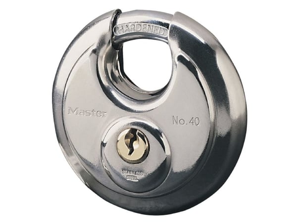 MASTER LOCK 40EURD, Kiekkolukko, Avainlukko, Ei-sarjoitettu avain, Autotalli, Moving truck, Oma säilytystila, Shed, Säilytyskaappi, Trailer, Van, W...