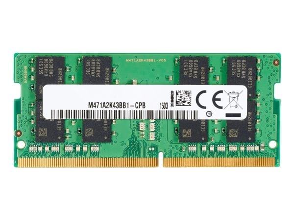 HP - DDR4 - modul - 16 GB - SO DIMM 260-pin - 3200 MHz / PC4-25600 - 1.2 V - ikke-bufret - ikke-ECC - for Elite Slice G2 (SODIMM); EliteDesk 705 G5...