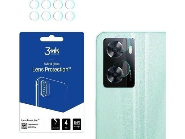 3MK hybridglass for kameralinse Lens Protect Oppo A57/A57e/A57s [4-pakke]