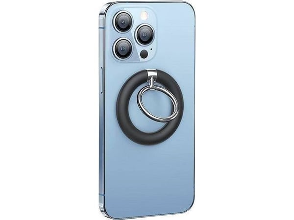 USAMS ringholder til finger magnetisk svart US-ZJ071