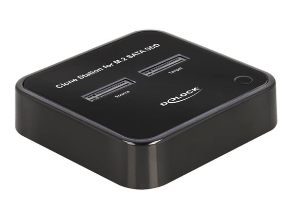 Delock - SSD-dockningsstation - fack: 2 - M.2 - M.2 Card - USB-C 3.2 (Gen 2) - svart