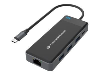 Conceptronic - Telakointiasema - USB-C - 2 x HDMI - GigE