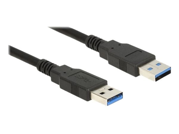 Delock - USB-kabel - USB-type A (hann) til USB-type A (hann) - USB 3.0 - 2 m - svart