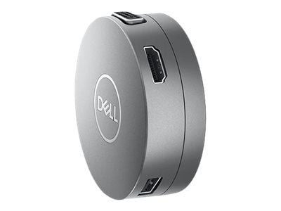 DELL DA310, Langallinen, USB 3.2 Gen 2 (3.1 Gen 2) Type-C, 10,100,1000 Mbit/s, Hopea, 3840 x 2160 pikseliä, 1920 x 1080 pikseliä