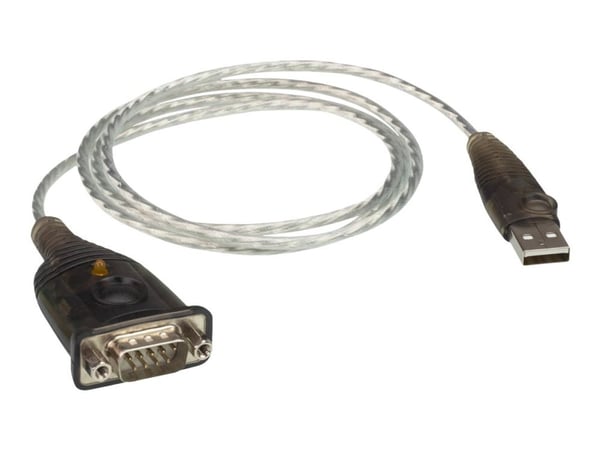 ATEN UC232A1-AT, Sort, Metallic, 1 m, USB Typ-A, DB-9, Hanstik, Hanstik