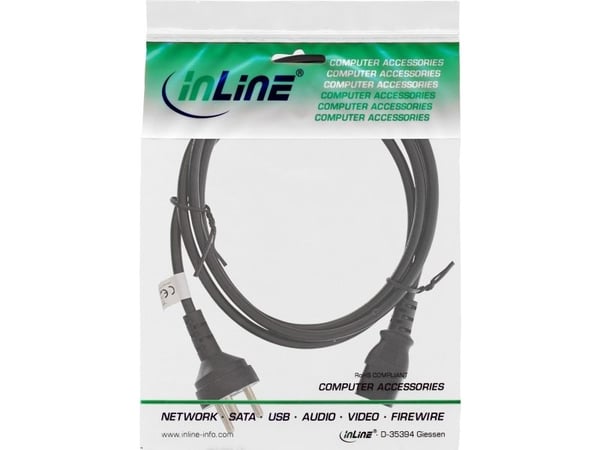 InLine 4043718062287, 1,8 m, Virtapistoke tyyppi K, IEC C13, 250 V, 10 A