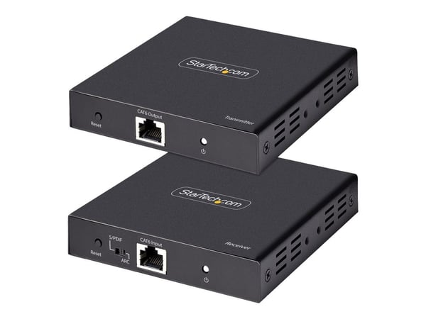 Startech 4K HDMI Extender Over CAT5/CAT6 Cable, 4K 60Hz HDR Video Extender, Up to 230ft (70m), HDMI Over Ethernet Cable, S/PDIF Audio Out, HDMI Tra...