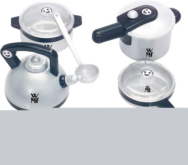 Theo Klein WMF pot set, Tyttö, Musta, Hopea