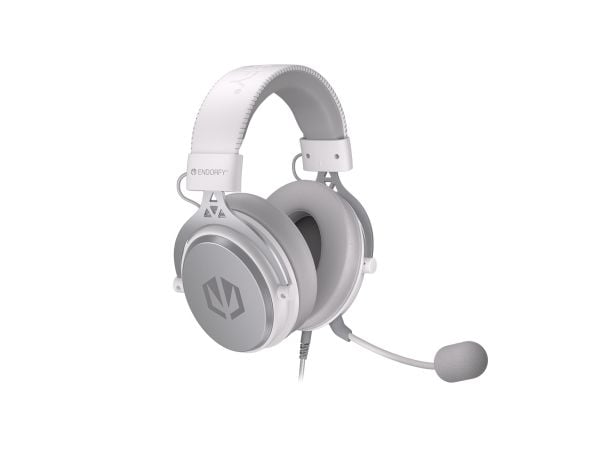 Endorfy VIRO Plus USB gaminghodesett (hvit, USB-A, 3,5 mm jack)