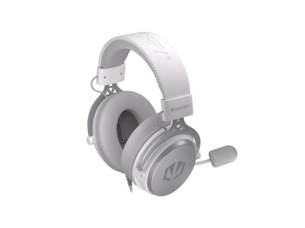 Endorfy VIRO Plus USB gaminghodesett (hvit, USB-A, 3,5 mm jack)