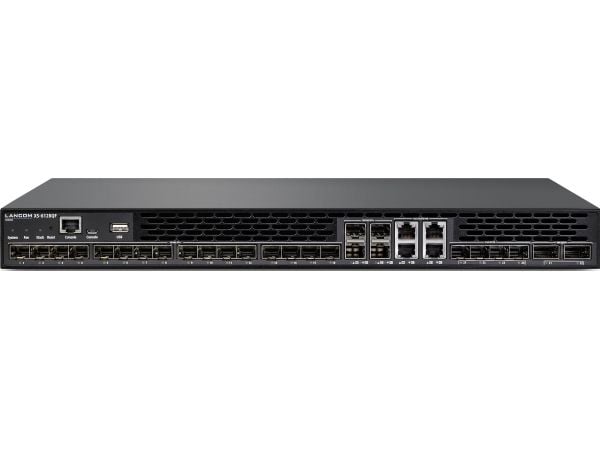 LANCOM XS-6128QF - Kytkin - L3 - Hallittu - 16 x 10 Gigabit SFP+ + 4 x yhdistelmä 10 Gigabit SFP+/RJ-45 + 4 x yhdistelmä 25 Gigabit SFP28 (uplink) ...