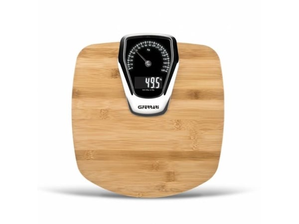 G3 Ferrari Formula Elegance, Elektronisk personvekt, 180 kg, Bamboo, Tre, 0,1 kg, kg/lb, Oval