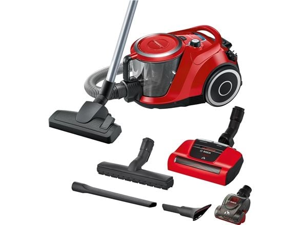 Bosch BGS41PET1 - Støvsuger - kanister - uten pose - rød