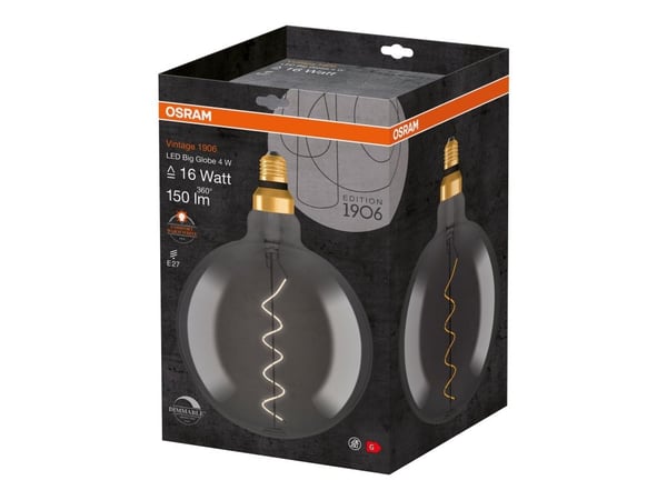 OSRAM 4058075270046 LED (RGB)-lampe EEK G (A - G) E27 Globeform 4 W Varmhvid (Ø x L) 200,0 mm x 287 mm 1 stk.