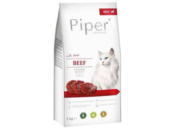 Dolina NoteciPIPER PREMIUM nöt 3 kg våtfoder för katt