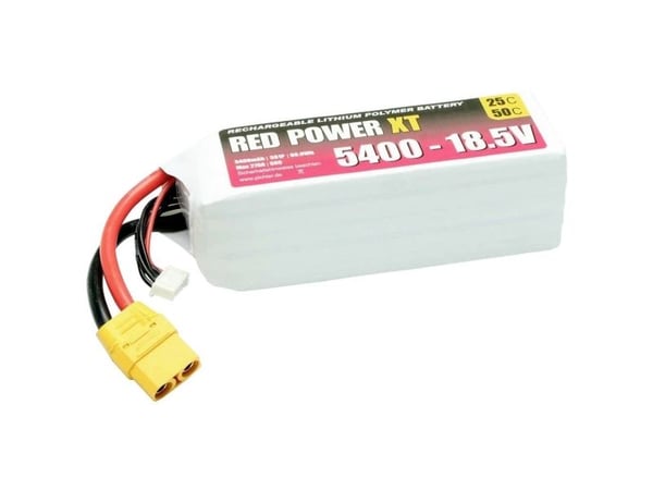 Red Power batteripack för modellbygge (LiPo) 18,5 V 5400 mAh 25 C Softcase XT90