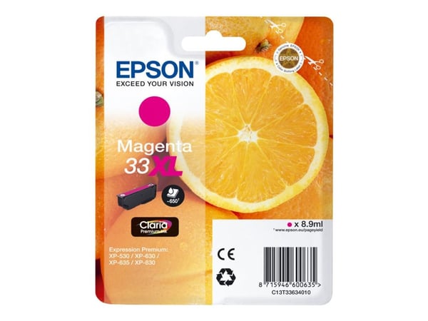 Epson Oranges C13T33634010, Väriainepohjainen muste, 8,9 ml, 650 sivua, 1 kpl