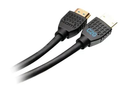 C2G 3ft 4K HDMI-kaapeli - Performance Series - Kaapeli - Erittäin joustava - M/M - HDMI-kaapeli - HDMI-uros HDMI-uros - 90 cm - musta