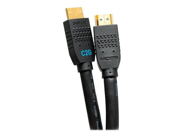 C2G 25ft Ultra Flexible 4K Active HDMI Cable Gripping 4K 60Hz - In-Wall M/M - HDMI-kabel med Ethernet - HDMI han til HDMI han - 7.6 m - lajittelu -...